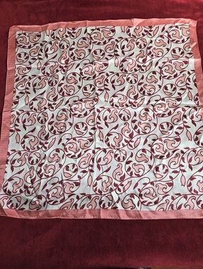 Lovely Pinks, Silk Scarf, Vintage Scarf, Florals